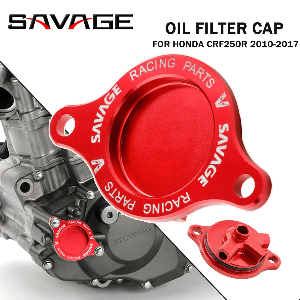

For HONDA CRF250R CRF 250R 2010-2017 Motorcycle Oil Filter Cap Motorbike Accessories Engine Plug Cover Racing Aluminum CNC