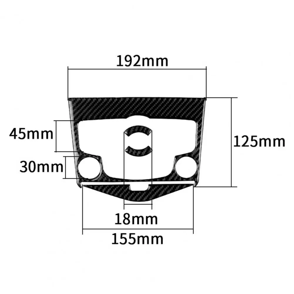 

4Pcs Carbon Fiber Car Center Console CD Panel Trim Stickers for Cruze 2009-2015