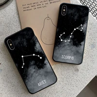 twelve constellations phone case for iphone x xr xs max cases for iphone 11 12 pro max mini 8 7 plus soft silicon back cover