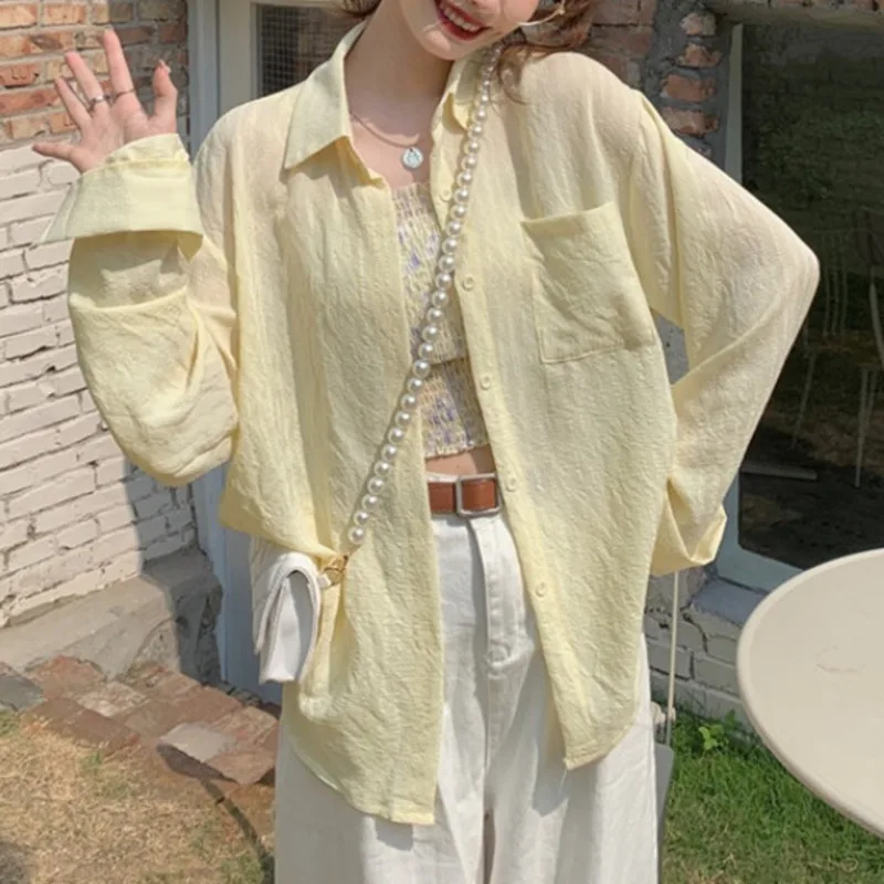 

Женская Солнцезащитная рубашка, топ, женская летняя тонкая рубашка, дизайнерский костюм из двух предметов на бретелях с изображением разби...