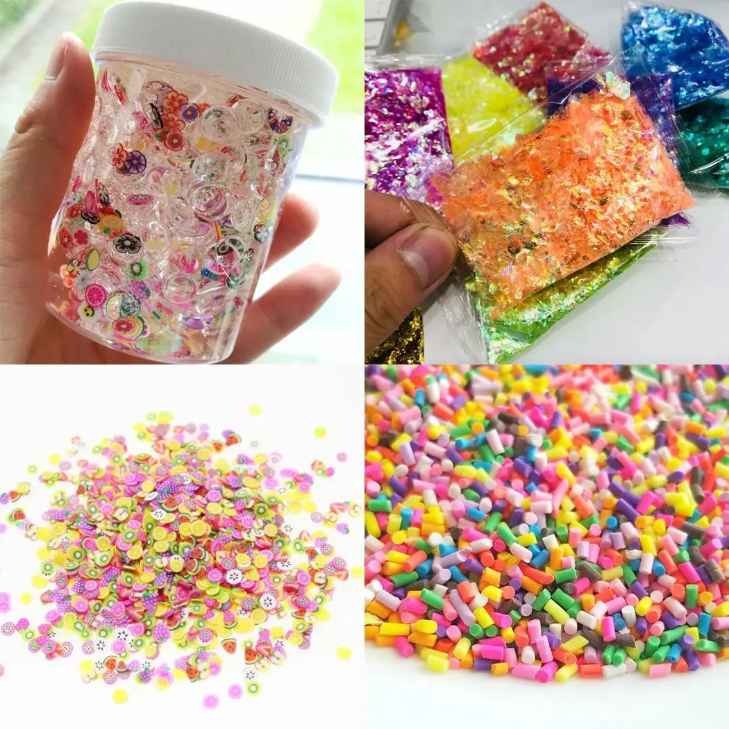 75Pack DIY Slime Kit Foam Ball Glitter Casual Granules Slime Making Material Safe and environmental Set