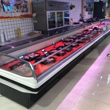 Свежее мясо открытый дисплей/мясо дисплей холодильник/МОРЕПРОДУКТЫ дисплей морозильник витрина