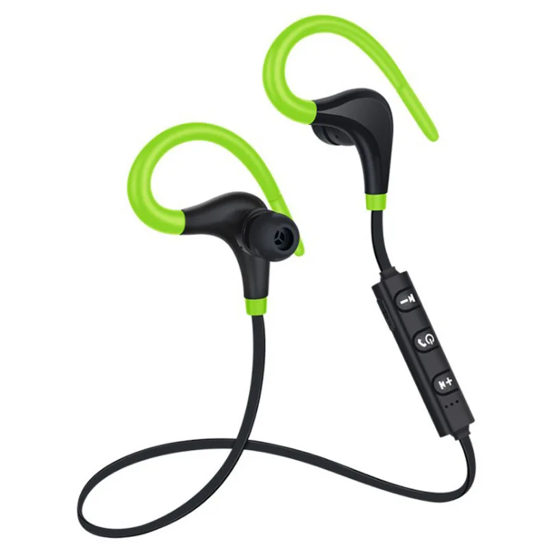 green1 Беспроводные Bluetooth наушники Металлические Магнитные стерео спортивные басы Беспроводная гарнитура наушники с микрофоном наушники для всех телефонов - Цвет: green1