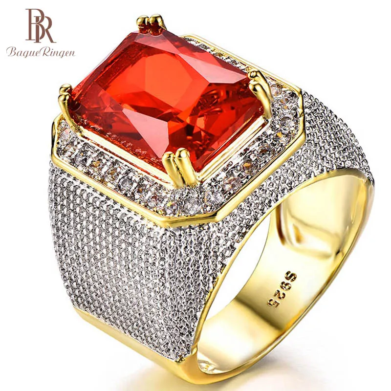 Bague Ringen роскошное кольцо из стерлингового серебра 100% пробы с прямоугольным