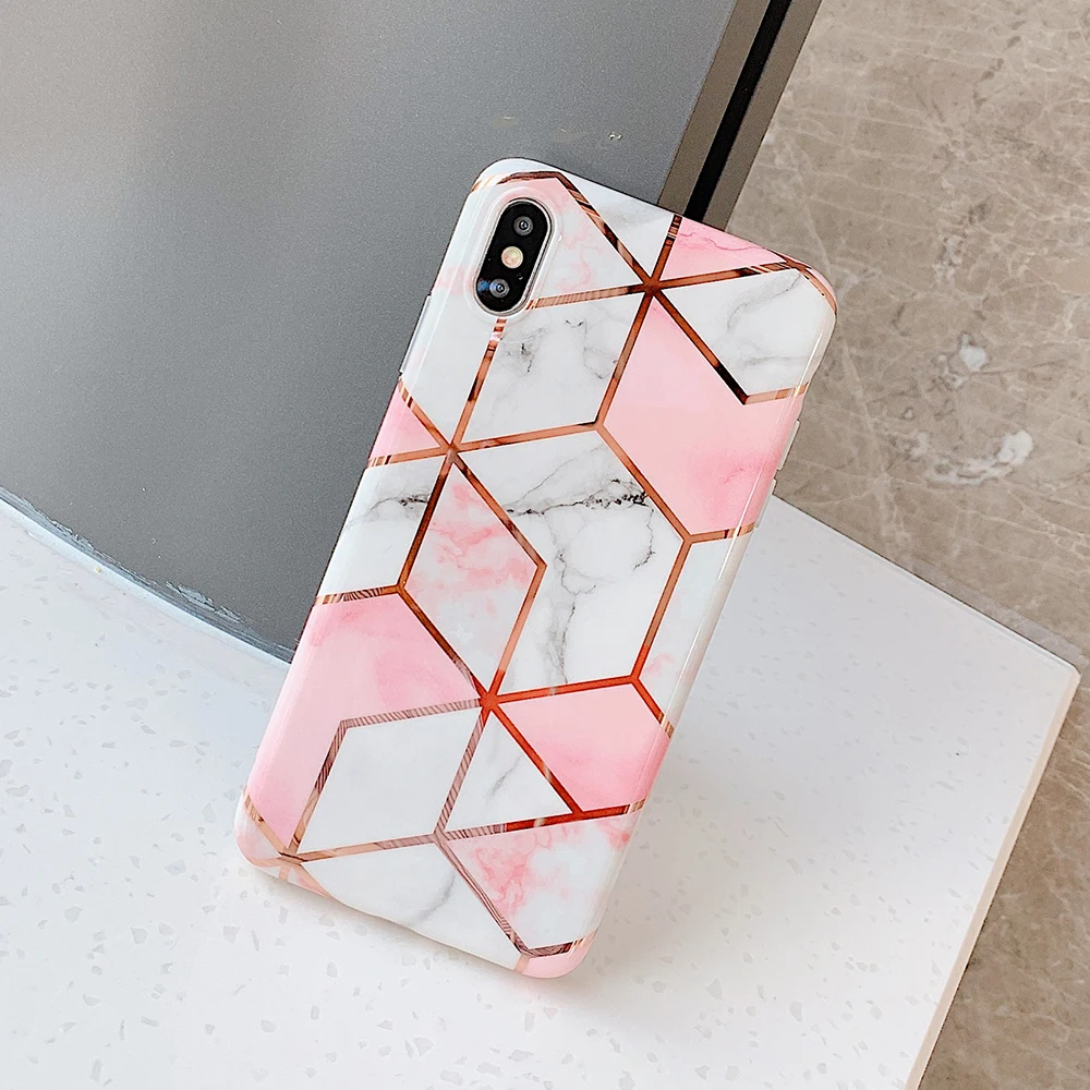 Чехол для телефона SUYACS Fantasy Dream marble для iPhone 11 Pro Max 7 8 Plus X XR XS Max 6 6S гальванический геометрический мягкий чехол-накладка
