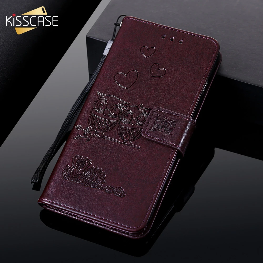 Чехол KISS с совой из искусственной кожи чехол для телефона s iPhone 7 8 11 Pro Max XR XS X 6 S Plus