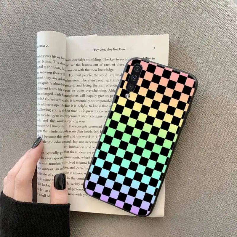 

Checkerboard Plaid Checked Checkered Phone Case For Samsung galaxy A S note 10 7 8 9 20 30 31 40 50 51 70 71 21 s ultra plus