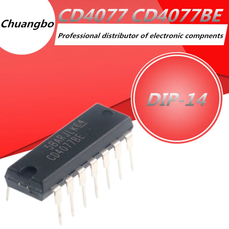 

5 шт CD4077 CD4077BE DIP-14 CD4077B новый спот IC
