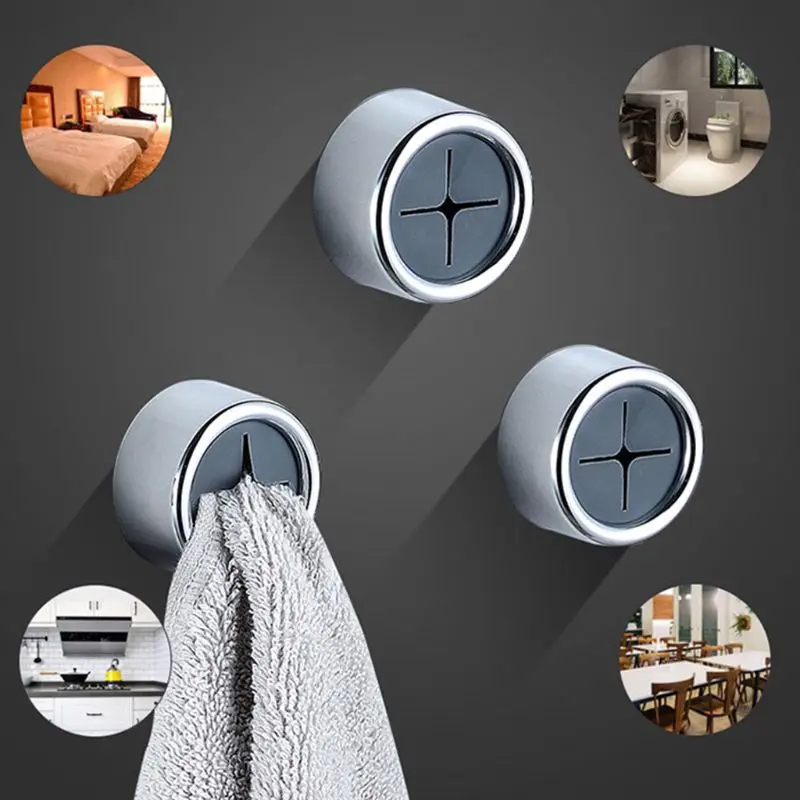 

Creative Self-Adhesive Wall Hook Towel Clip Cleaning Cloth Storage Rack Holder