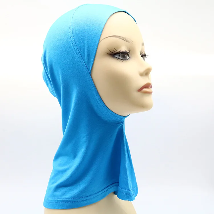 

Modal headscarf with single color mercerized cotton base hat
