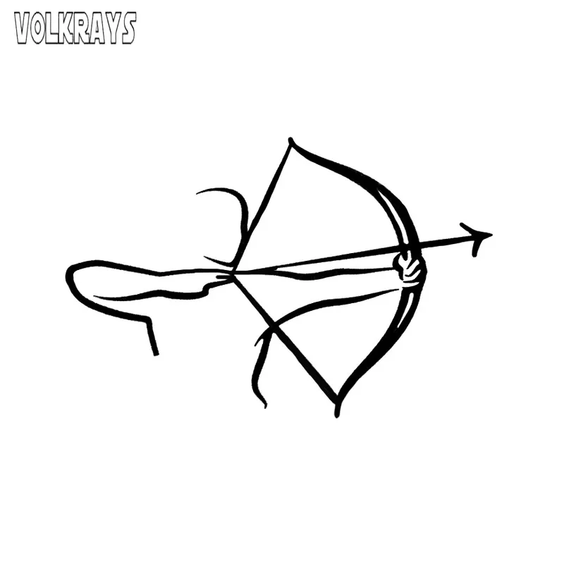 

Volkrays креативные автомобильные стикеры арбалет стрельба из лука Спорт Фитнес-моделирование аксессуары отражающая Водонепроницаемая винил...