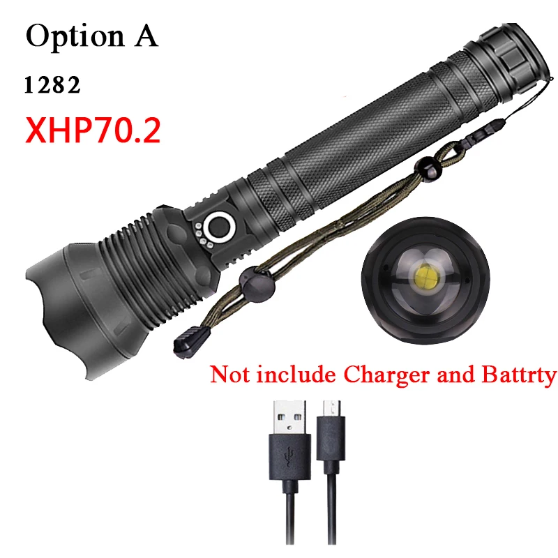 Option A Litwod Z20 люминесцентный фонарь CREE XLamp XHP70.2 1282 высокий мощный тактический светодиодный фонарик Фонарь 26650 фонарь на батарее кемпинга - Испускаемый цвет: Option A