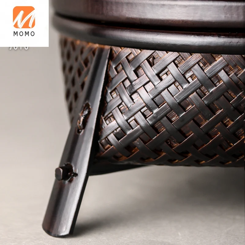 

Bamboo Storage Basket Tea Tray Simple Tea Table Kung Fu Tea Set Storage Box Small Tea Table Tea Ceremony Utensils