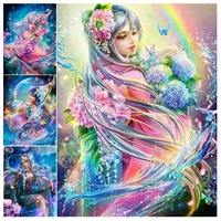 5d diy diamond painting flower fairy full drill square mosaic art embroidery handmade hobby cross stitch kits home decor picture