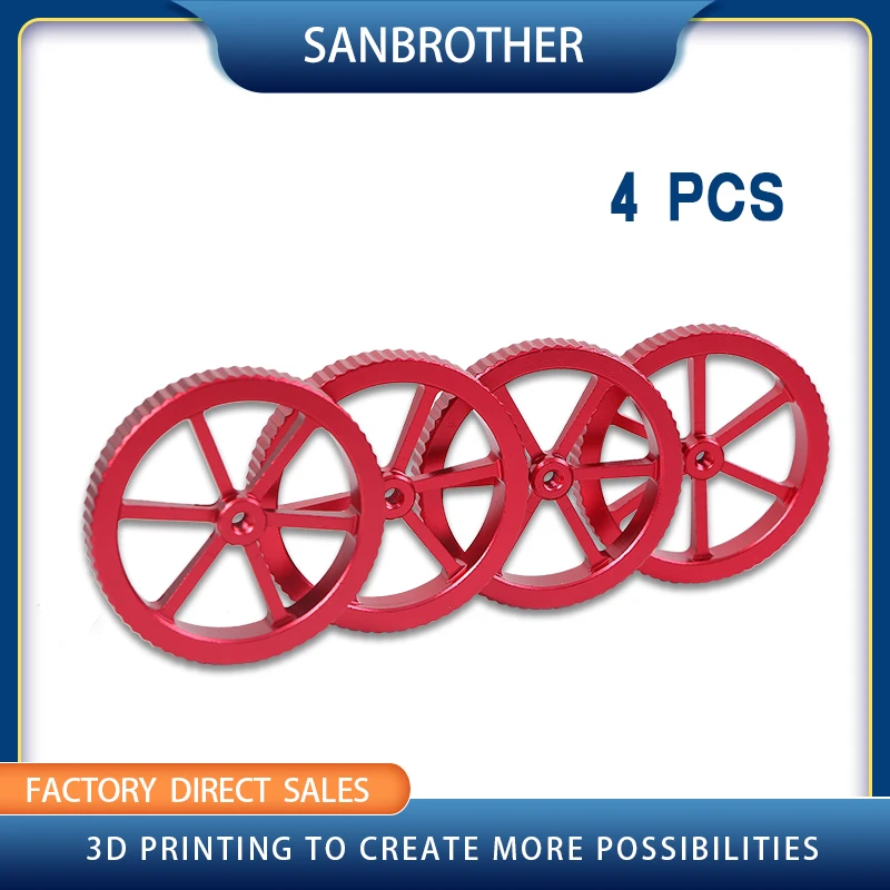 

4PCS Hotbed Leveling Nut Heated Bed Spring Adjustment Nuts 3D Printer Parts For Ender-3 Ender-5 CR-10 CR10S PRO