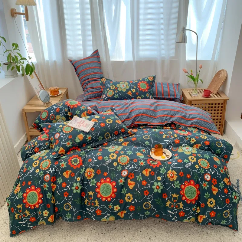 

Пододеяльник с наволочкой 220x240, пододеяльник с рисунком листьев, пододеяльник большого размера 175x220