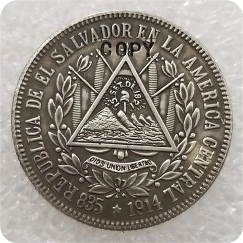 1914 Эль-Сальвадор 25 сентаво копия Coin | Дом и сад