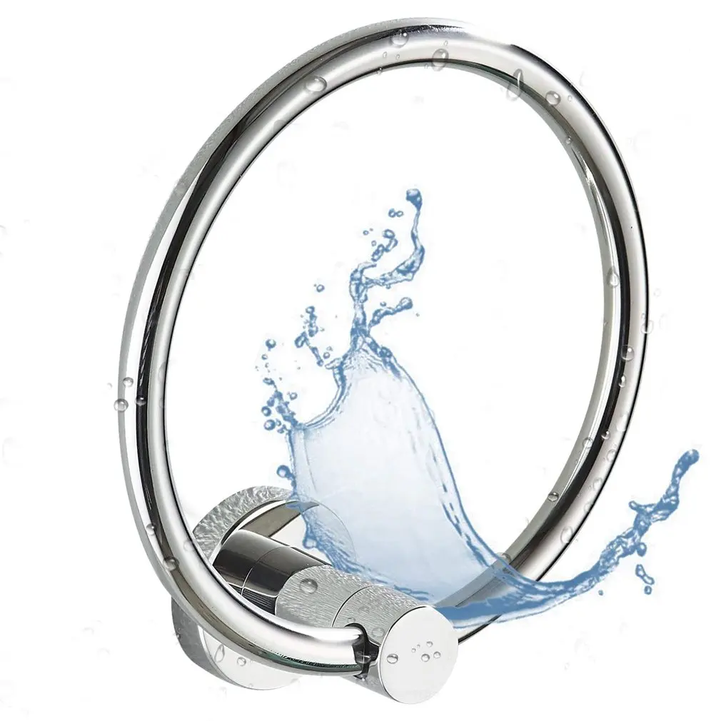 

Towel Ring Hand Towel Holder For Bathroom 304 Stainless Steel Hand Towel Racks Wall Mount Bathroom Hardware Round Towel Hanger