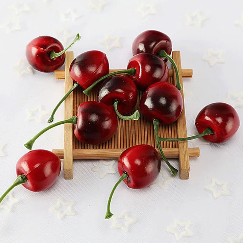 Искусственные фрукты вишни пена искусственные чайки стол сделай сам украшение