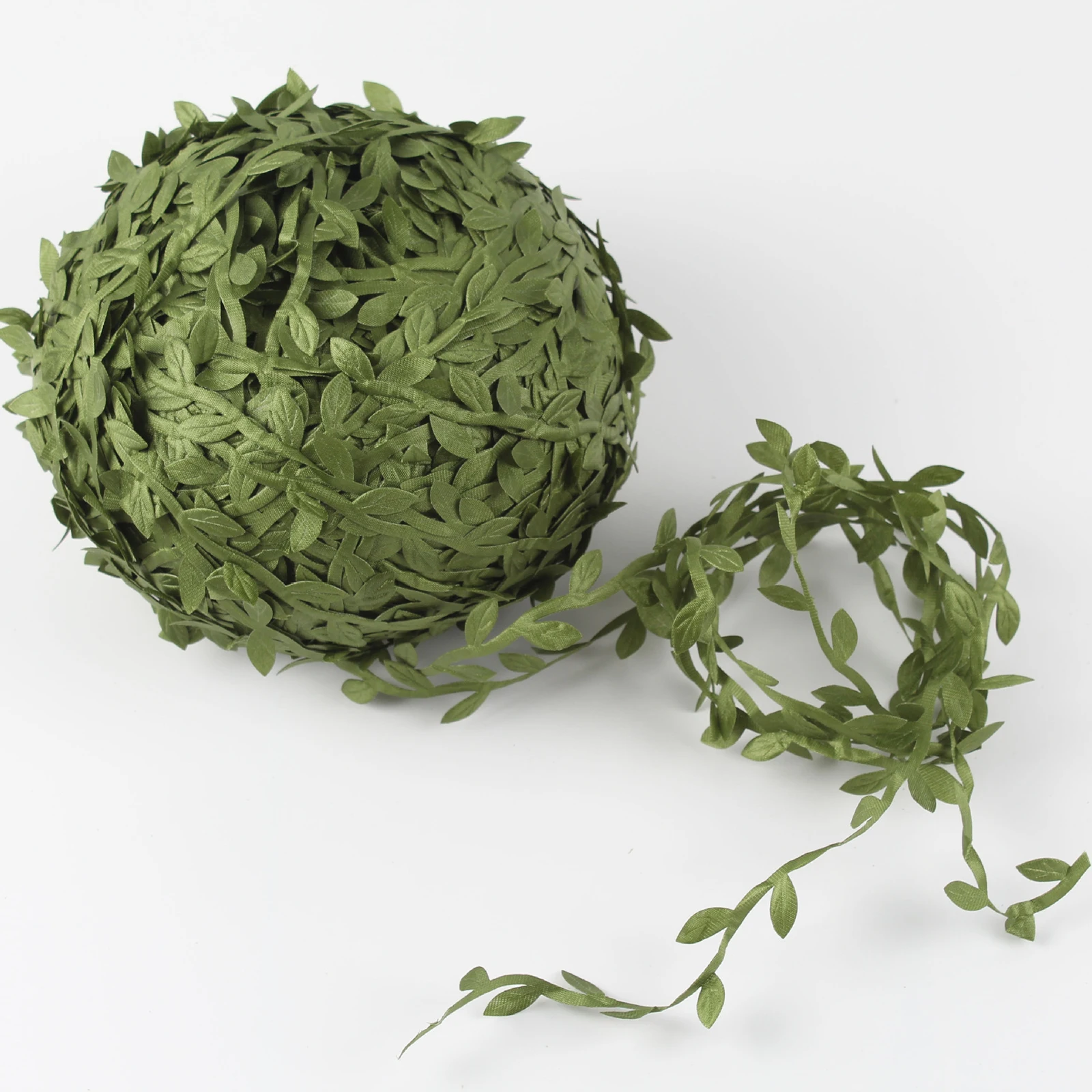 

Лента с зелеными листьями 131Ft, струна с искусственными растительными листьями для детского праздника