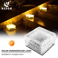 46led solar light buried ice brick light lawn light outdoor waterproof decorative lighting suitable for gardens parks walkways