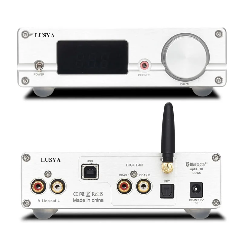 Lusya двойной аудиодекодер AK4493 DAC 8675 Bluetooth 5 0 LDAC 4113 приемник 96 кГц аманеро USB DSD512