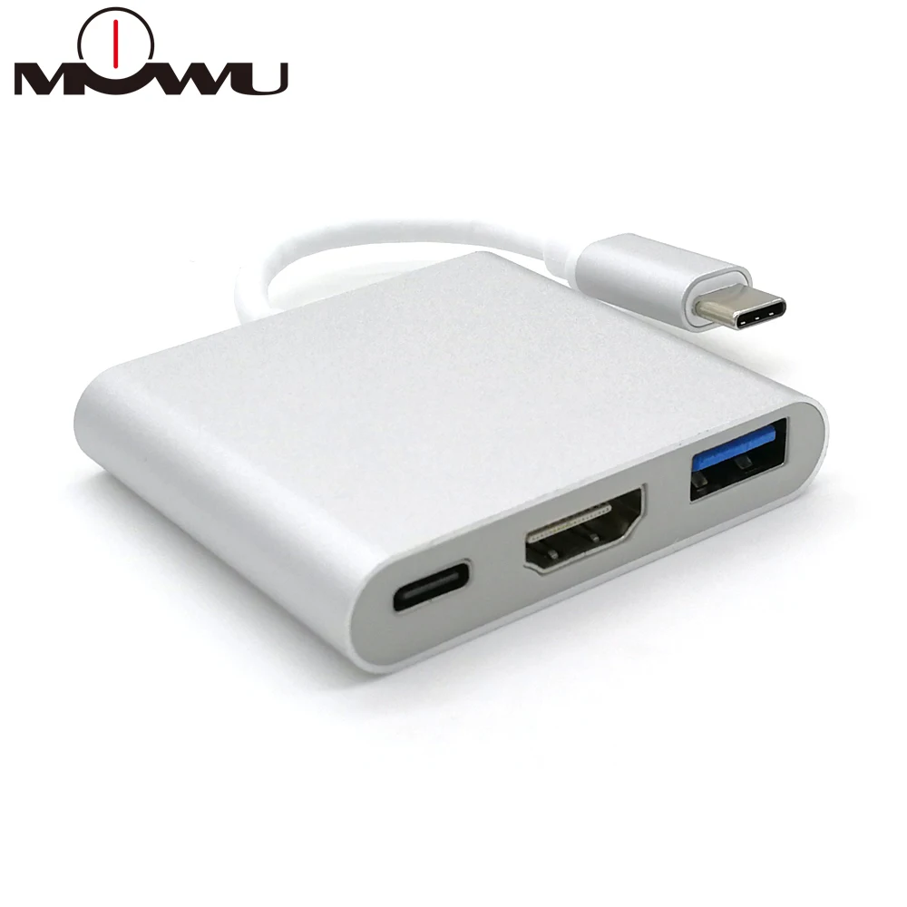 USB-концентратор Тип C USB 3 1 к HDMI 4K адаптер кабель-преобразователь в разветвитель