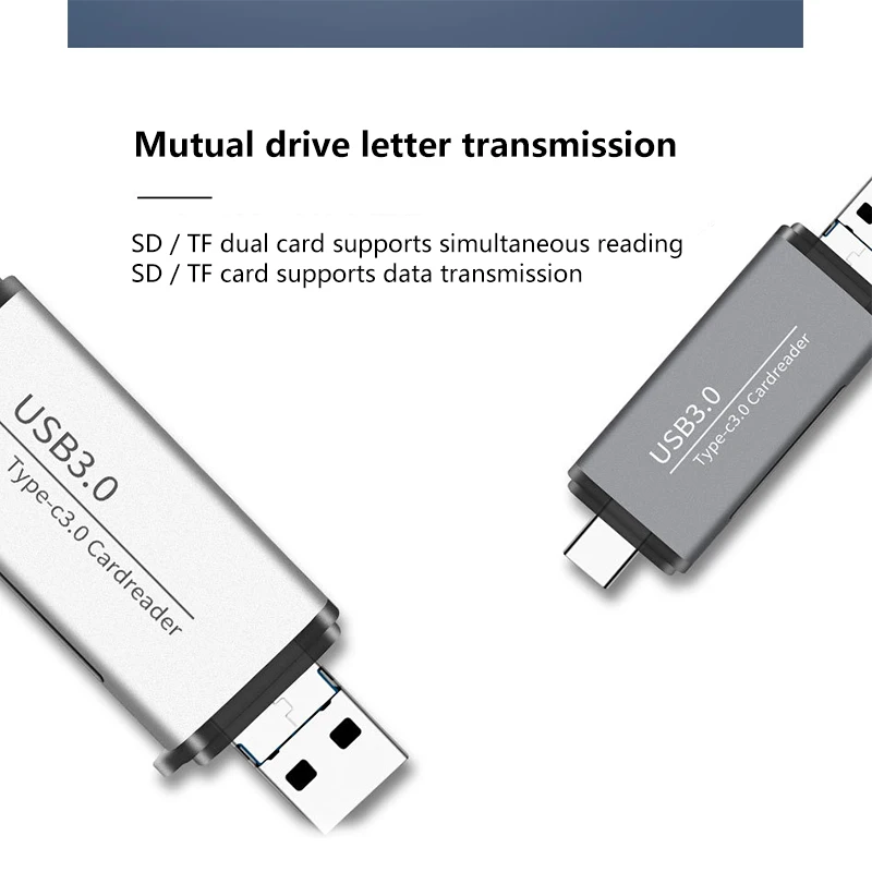 Кабель для чтения карт USB 3 0 Type C SD Micro TF адаптер ноутбука Macbook кардридер