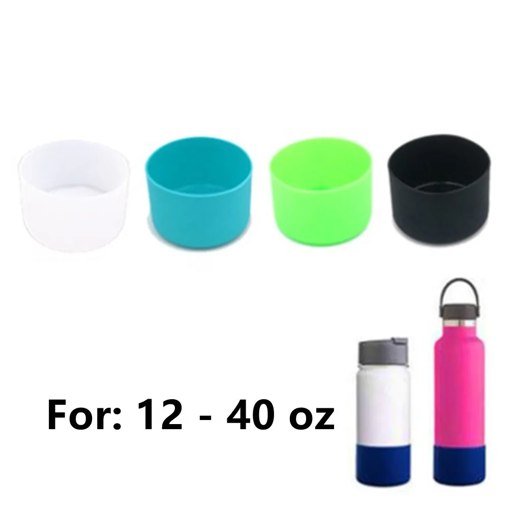 

Нескользящая силиконовая бутылочка для воды, противоскользящая подошва, подходит для 12-24/32-40 унций, бутылка для воды, для кемпинга, походов