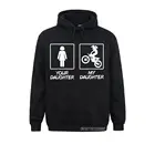 Забавные женские толстовки для мотокросса и дочери для мамы или папы, Лидер продаж, мужские толстовки, простой стиль, свитшоты