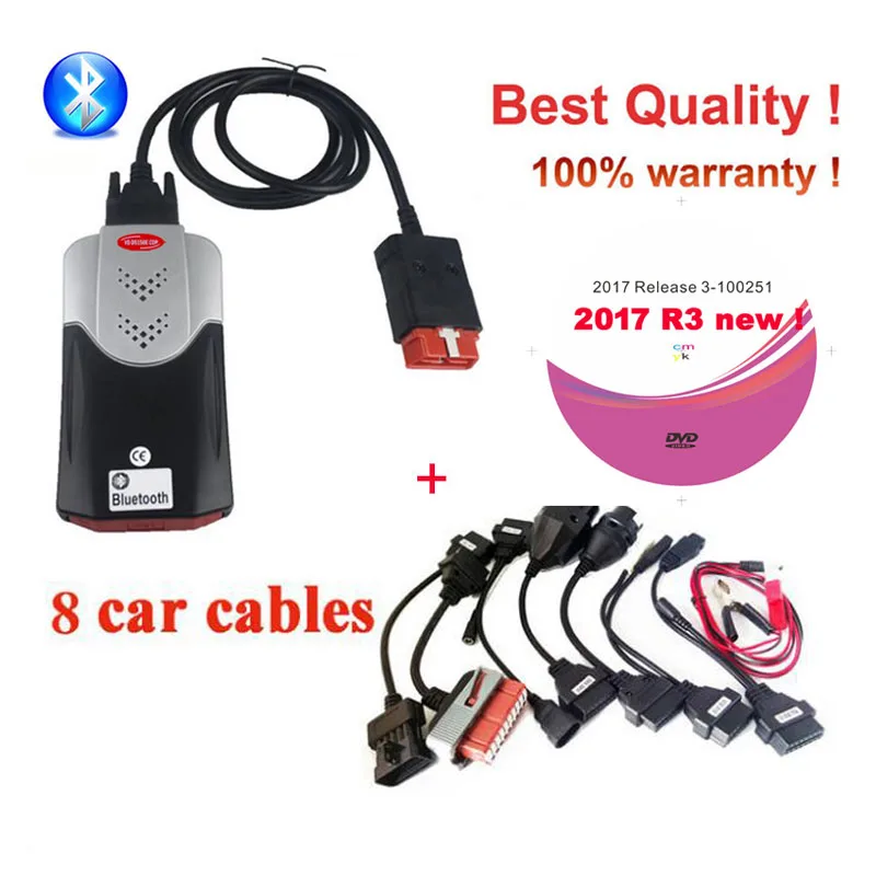 2021 программное обеспечение 2017R3 с генератором ключей новый VCI VD DS150E CDP pro plus bluetooth
