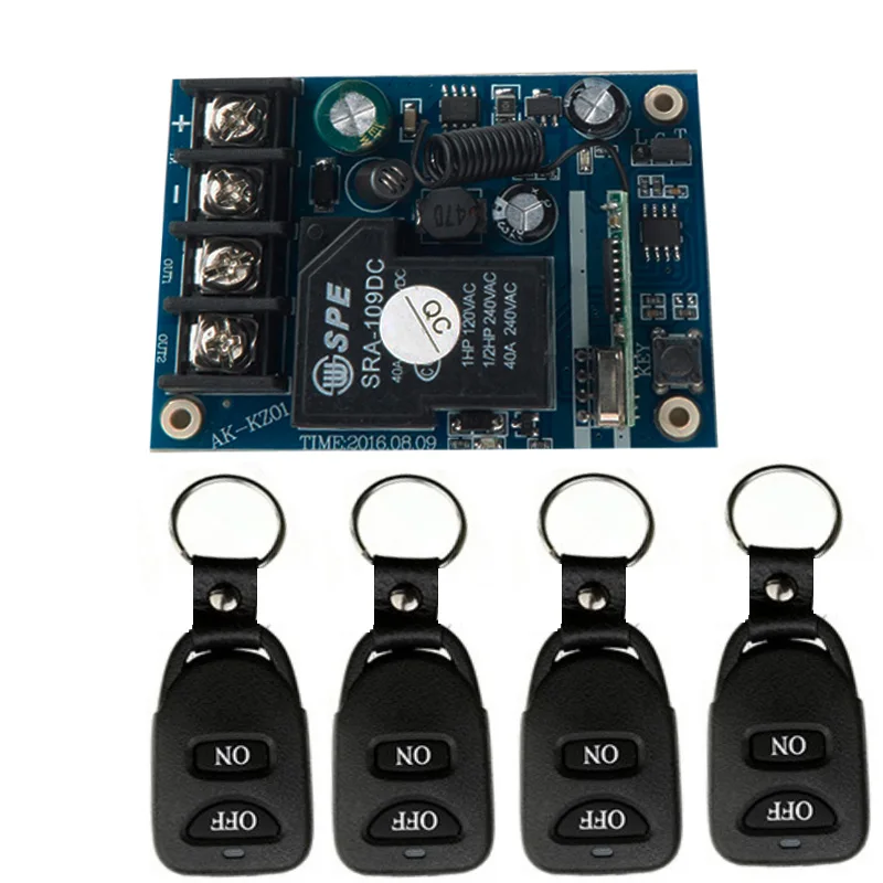 Бытовая техника DC12V 24V 36V 48V 10A 1CH дистанционного Управление светильник реле Выход