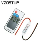 Мини-штатив с 9 клавишами, радиочастотный беспроводной Одноцветный контроллер, дистанционный диммер для светодиодной ленты 3528 5050, регулировка яркости для дома