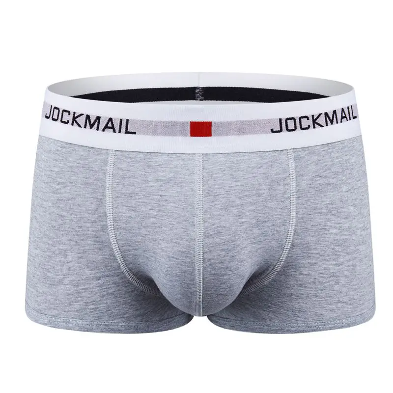 Jockmail фирменное Мужское нижнее белье новые мужские боксеры хлопковые дышащие