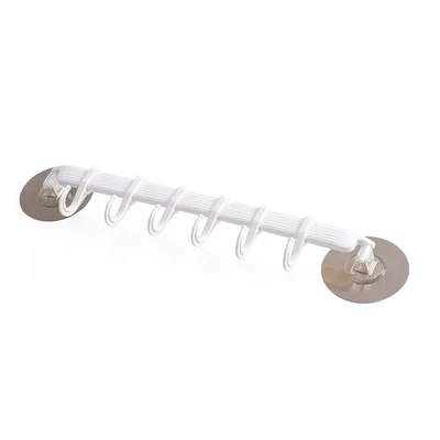 Белый Rustproof инструменты для ванной комнаты Органайзер держатель для полотенец крючки для ключей кухонный органайзер для шкафчика полка GUANYAO - Цвет: Белый