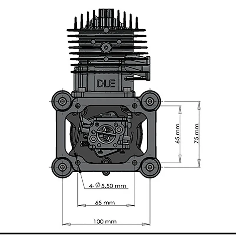 Бренд DLE 85 85CC газовый двигатель для радиоуправляемого самолета горячая