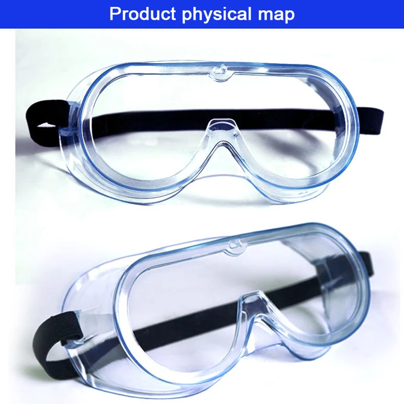 

Chemistry Safety Protective Glasses for Eye Goggles Eyes Protection Windproof Dustproof Resistant Transparent Glasses Anti-fog