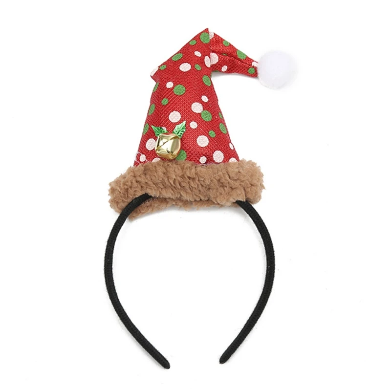 Новый стиль плюшевая шапка Санта Клауса обруч для волос Рождественская головной