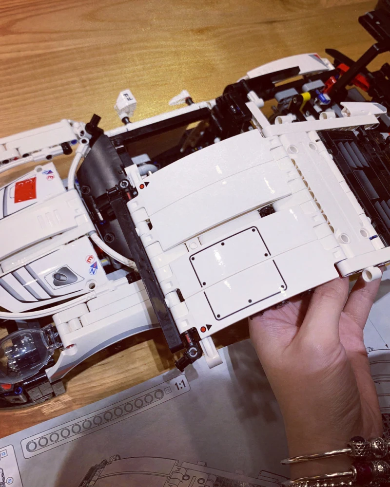 В наличии 20097 rRSR DIY совместимый IEGOset 42096 Technic MOC гоночный автомобиль строительные