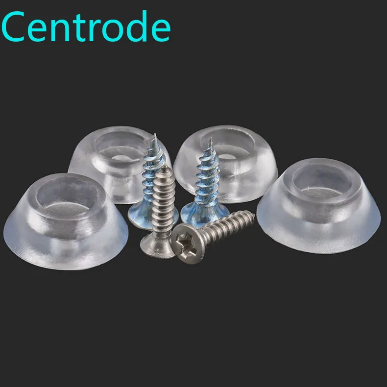 

Silicone pad, transparent foot pad furniture nail antiskid pad soft rubber concave gasket dining chair pad 17mm 20mm 20pcs