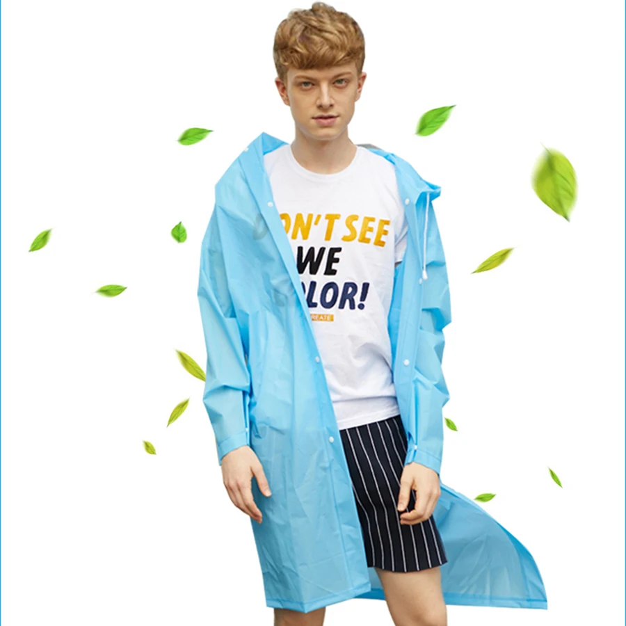 Взрослый Для женщин Водонепроницаемый дождевая куртка дождевик Eva ветровка