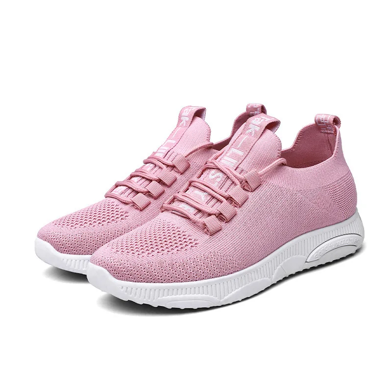 

BZBFSKY Women Casual Shoes Fashion Breathable Walking Mesh Flat Shoes Sneakers Women 2020 Gym Vulcanized Tenis Feminino
