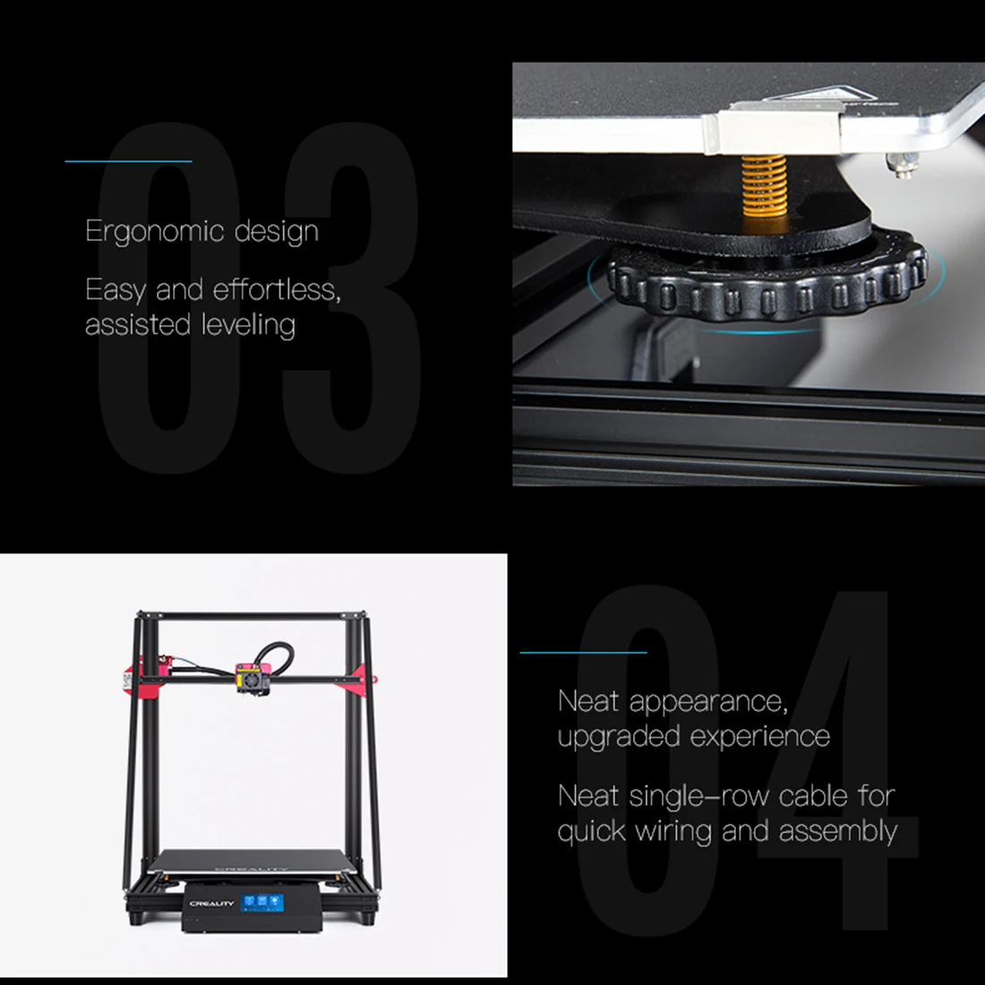Creality3D CR-10 MAX 3D Printer with Printing Size of 450x450x470mm - AU Plug