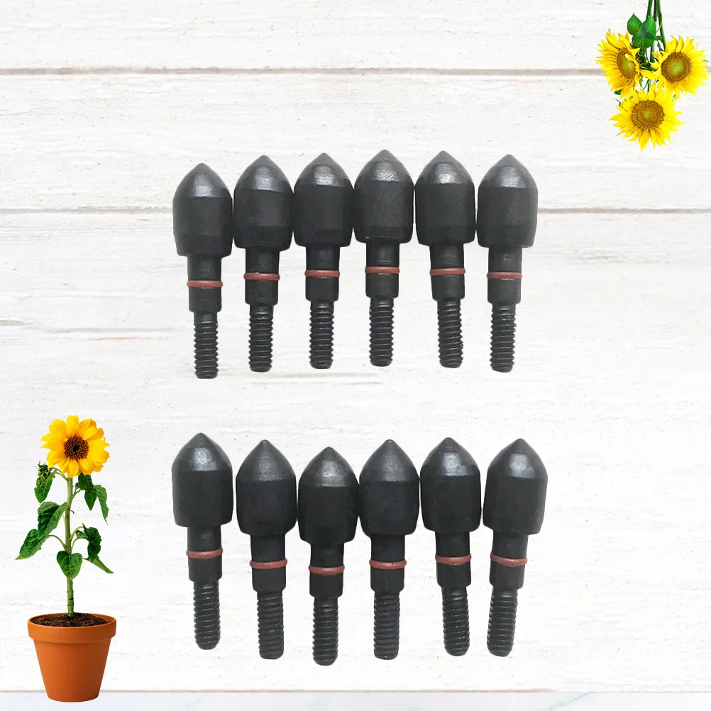 

12PCS 6.2mm Thread Broadheads 100 Grain Arrow Tips With Anti-slip Pads Archery Arrowhead Accessory for Compound Bow Recurve Bow