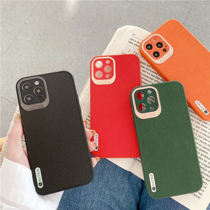 

Simple Business Couple's Soft Case For Iphone 11 12 Pro Max Mini 7 8 Plus Xr X Xs Max Se 2 Luxury Pu Leather Phone Cover Fundas