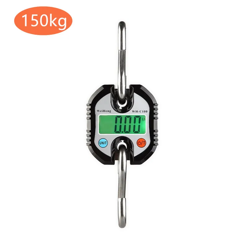C 150kg Крановые весы весом 300 кг 150 кг/50 г 200 кг/100 г 500 кг/100 г сверхмощный подвесной крюк весы портативные цифровые из нержавеющей стали Скидка 40 - Цвет: C 150kg