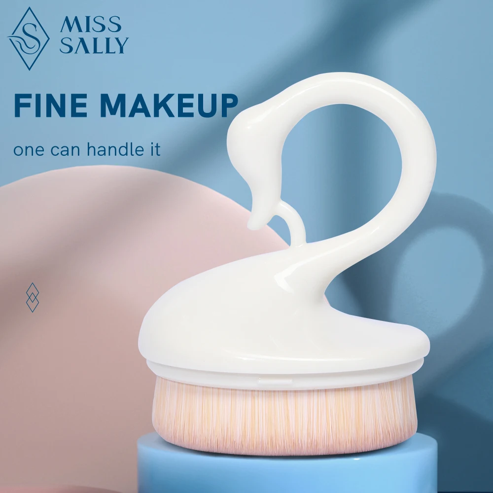 

Miss Sally Swan Makeup Brushes Magic Foundation Brush High Quality Liquid BB Cream Blush Powder Brush Makeup Tools