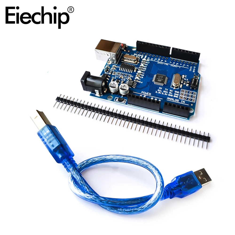 Для Arduino UNO R3 MEGA328 CH340 для UNO R3 Совместимость с usb-кабелем Atmega328P-AU макетная плата Diy набор электронных компонентов для начинающих