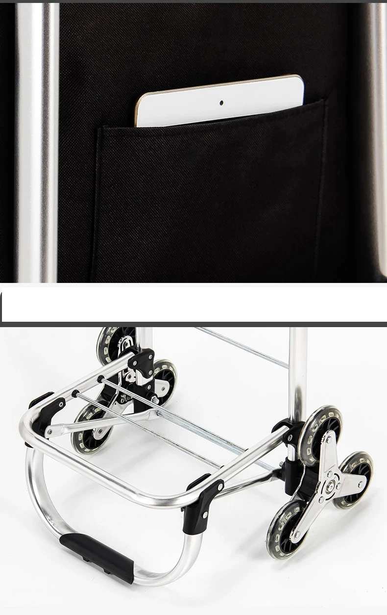 Тележка на колесах для женщин складная корзина покупок пожилых людей лестница