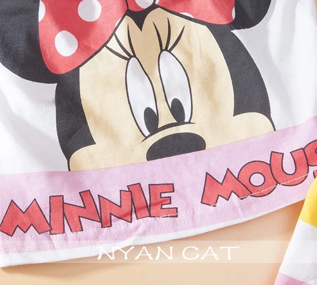 Распродажа летние комплекты для малышей майка с Минни и шорты хлопковая одежда